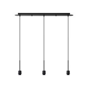 Carrie Satin Black Ceiling Lights Deco Linear Fittings